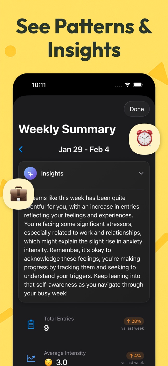 See patterns and insights: weekly insights