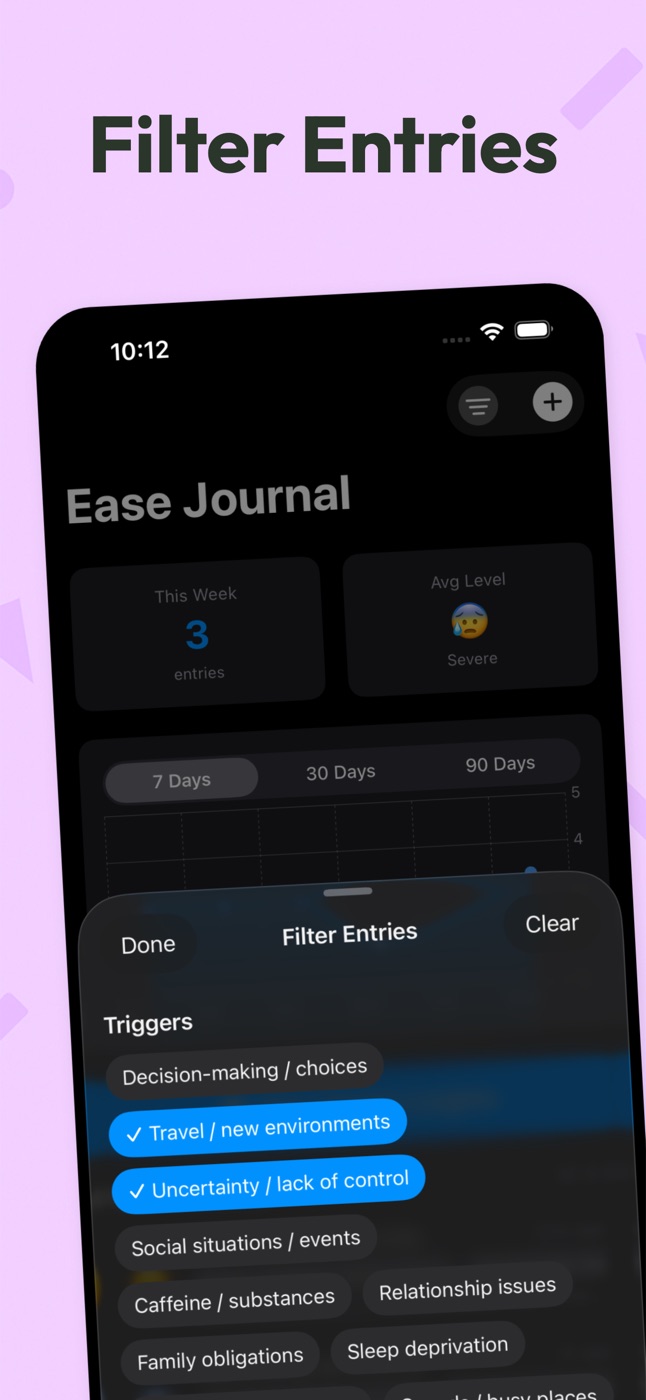 Filter entries by trigger